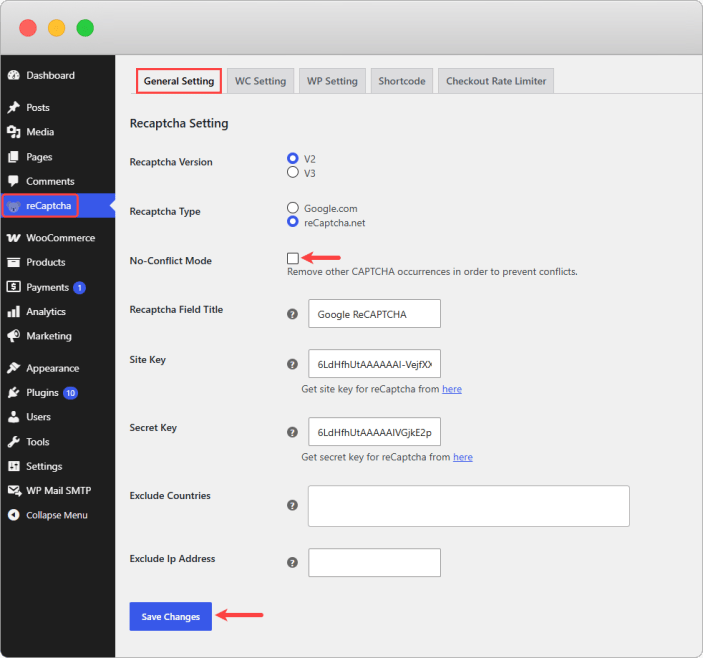 Google ReCAPTCHA for WooCommerce