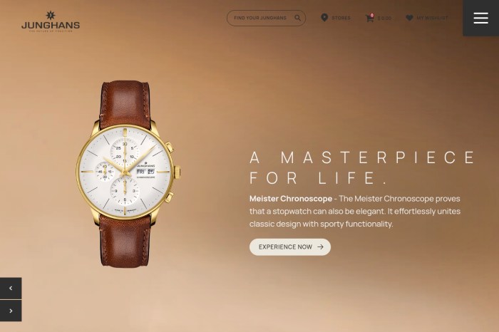 Screenshot of Junghans
