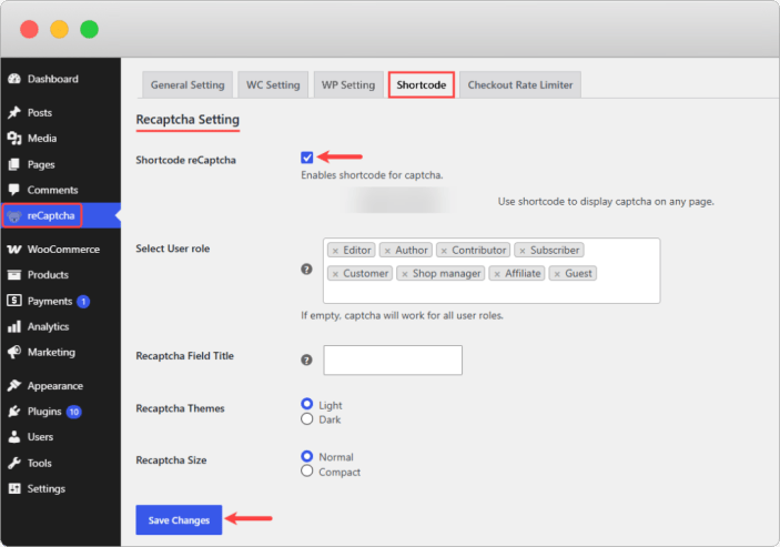 Google ReCAPTCHA for WooCommerce