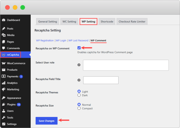 Google ReCAPTCHA for WooCommerce