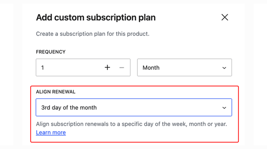 Bill subscribers on the same day