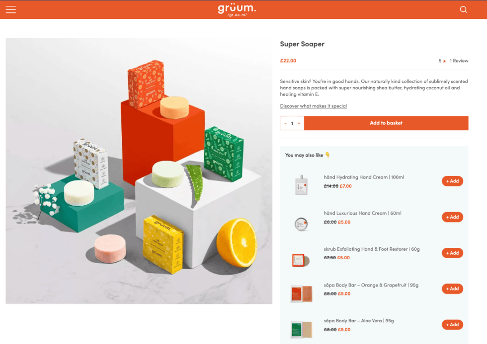 Gruum's Super Soaper produt page