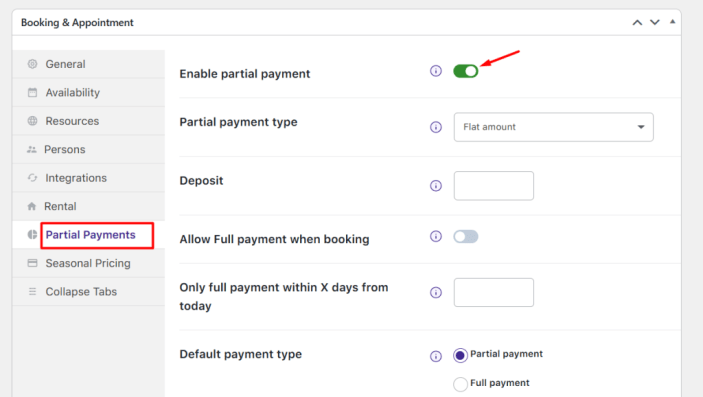 Partial Deposits - Tyche Softwares Documentation