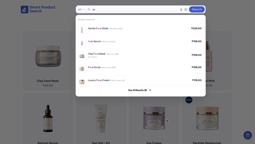 Live Search Box