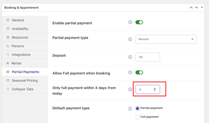 Partial Deposits - Tyche Softwares Documentation